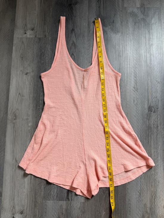 Billabong Never Better Beach Onesie Coverup Romper Sheer Peach Pink - Picture 10 of 12